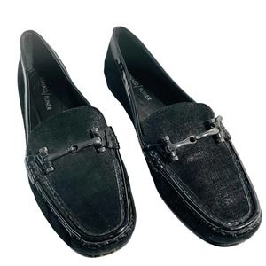 Donald J. Pliner Filo Slip-on Loafer Horsebit Women's Size 7.5M Black